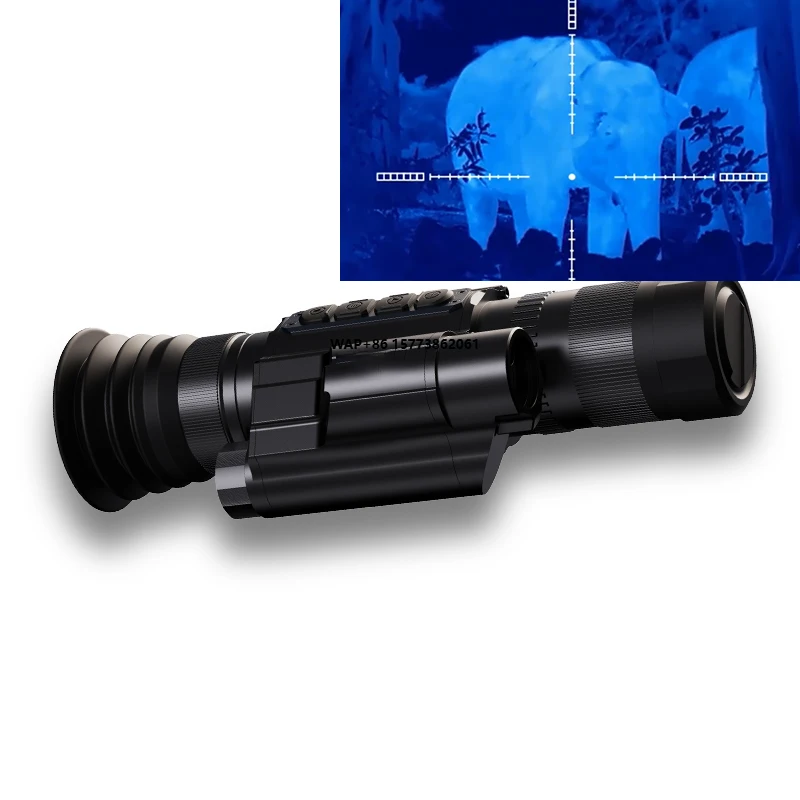 كاميرا تصوير حراري رقمية تكبير 8X مقاس 0.39 بوصة شاشة 0LED نطاق حراري إليندي لمراقبة الحياة البرية