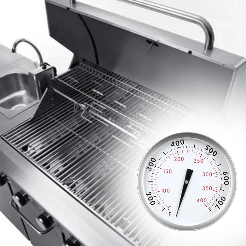 

Round Digital Thermometer for Grilling with 6cm Stainless Steel Dial Waterproof and Accurate Temperature Measurement