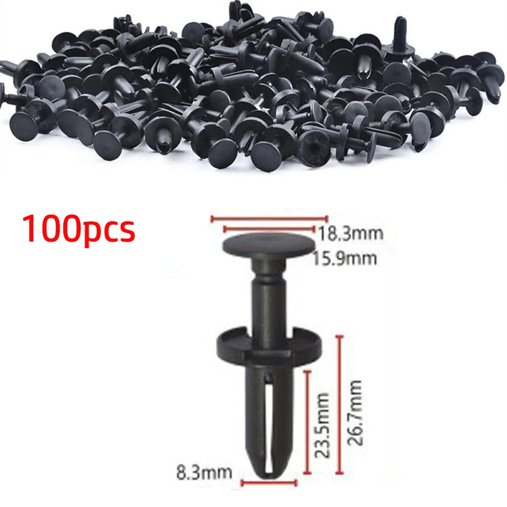 Type Clip Fascia Push Car Accessories For Eagle Nylon Retainer 100x Fascia Push 19422 5/16\