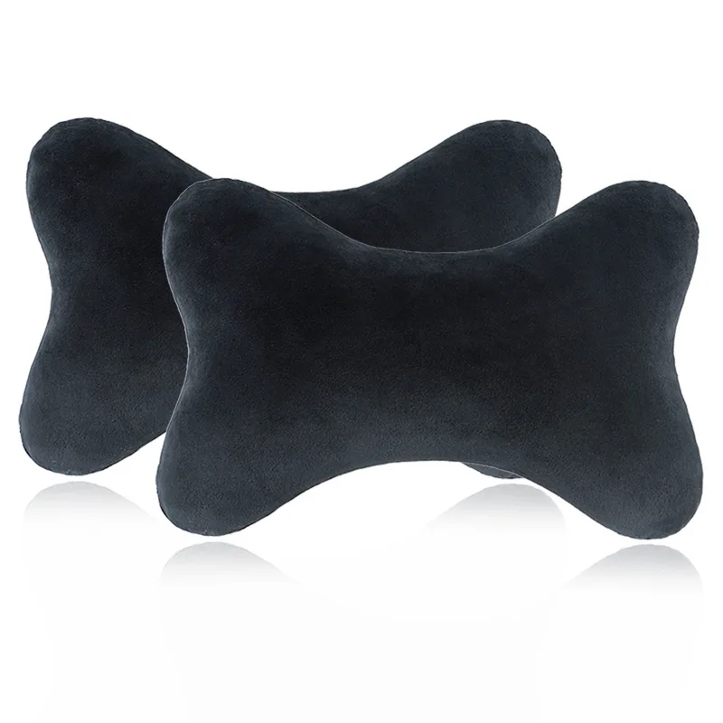 Car Neck Headrest Pillow Memory Foam Car Seat Neck Pillow Breathable Crystal Velvet Head And Neck Support For Sleep Pillow