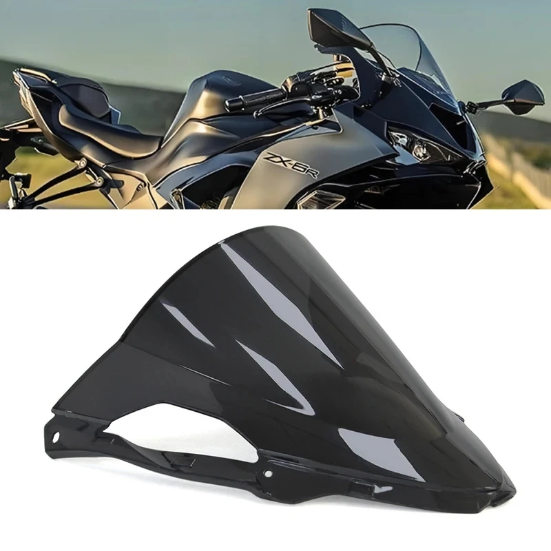

Лобовое стекло мотоцикла для Kawasaki ZX6R 2024, двойной пузырь ZX 6R ZX-6R