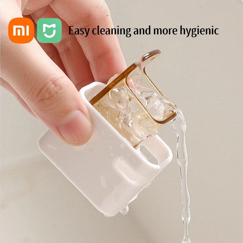 XIAOMI Toothbrush Holder Flip-top Wall Mounted Toothbrush Rack Dustproof Toothbrush Storage Bathroom Electric Toothbrush Shelf
