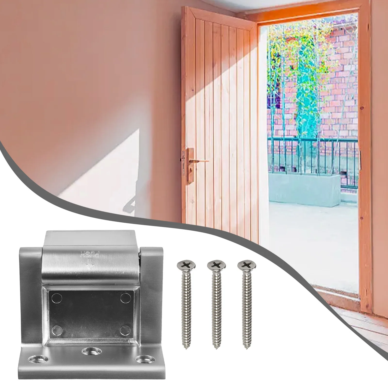 800lbs Door Lock For Home Security Easy To Install Door Latch Device Aluminum Construction Reinforcement Door Stopper