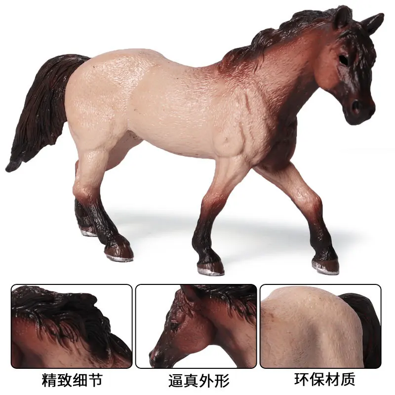 simulation wild animal solid model Quart horse ranch farm horse static plastic children\'s toy