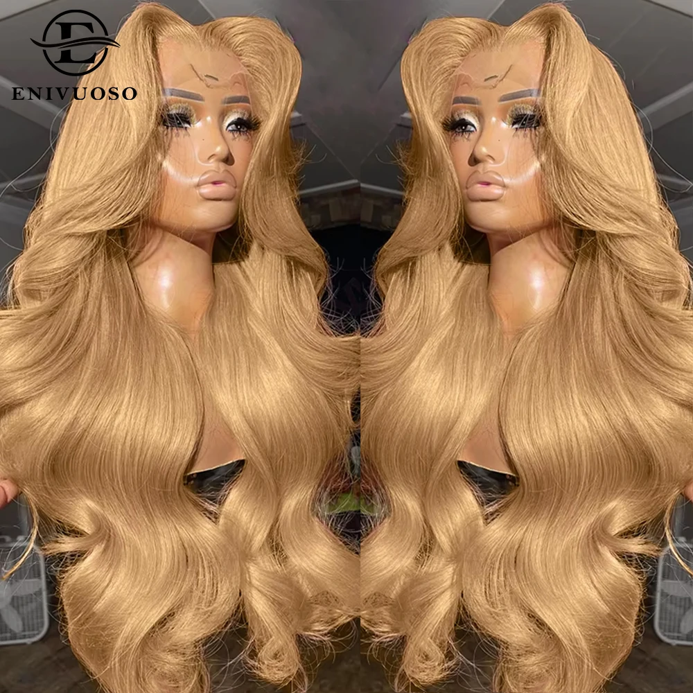 

Honey Blonde Body Wave Lace Wig For Women Colored 13x4 13x6 HD Transparent Synthetic Lace Front Wigs Pre Plucked with Baby Hair