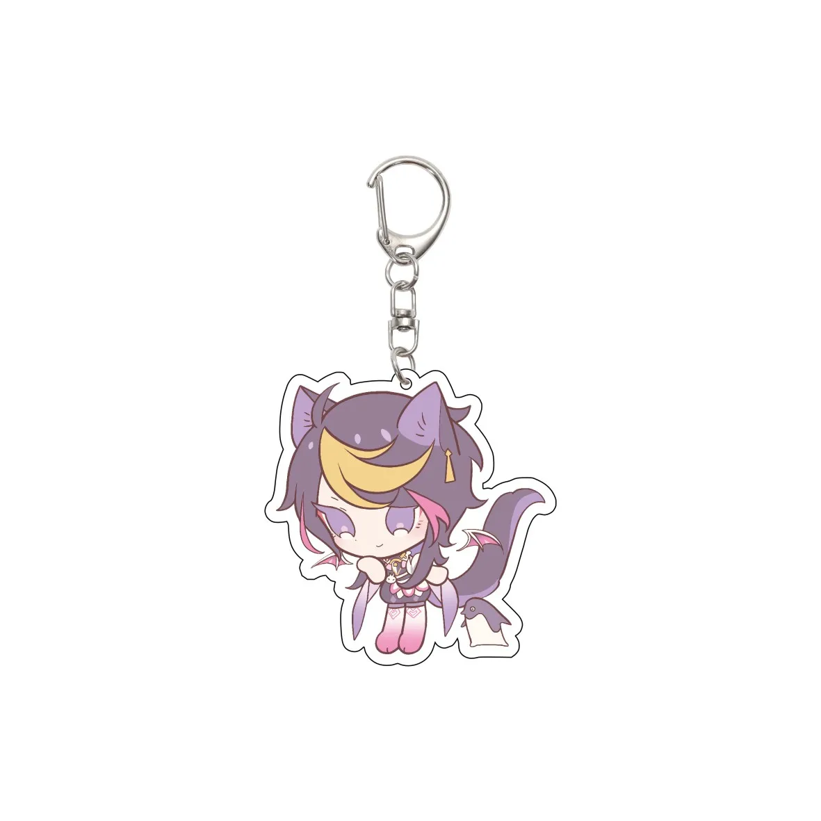 55 مللي متر أنيمي LUXQEMQ المفاتيح Vox Akuma/Shu Yamino/VoxAkuma/Ike Eveland مفتاح سلسلة الاكريليك نموذج لوحة هدايا عيد الميلاد #3