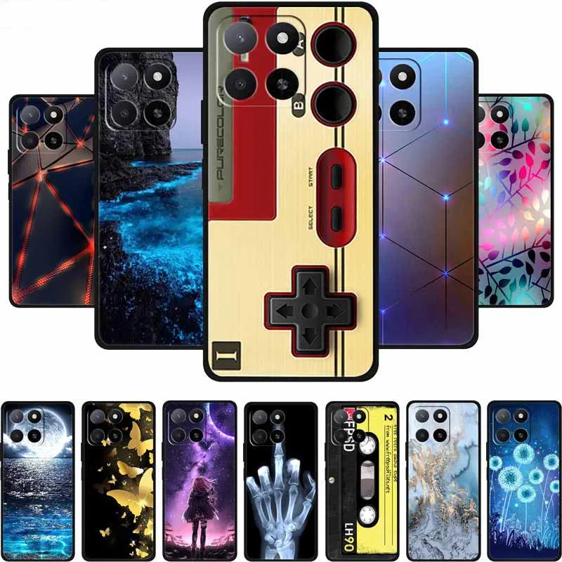 For Honor X8C X8B X5B Plus Play 9A 200 Smart X7C X6B X6C Phone Case X 8 7 6 C B Play 9 A Coque Black Silicone Soft Back Cover
