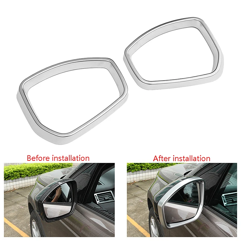 

Chrome Side Rearview Mirror Frame Cover Trim For Land Rover Discovery Sport 2015-2018 Range Rover Evoque 2012-2018