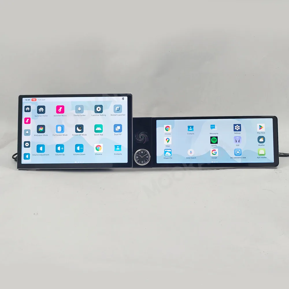 For GMC Yukon 2007 2008 2009 2010 2011 2012 Navigation GPS Android Auto Carplay Car Radio Passenger 13.1+12.3 Inch Dual Screen