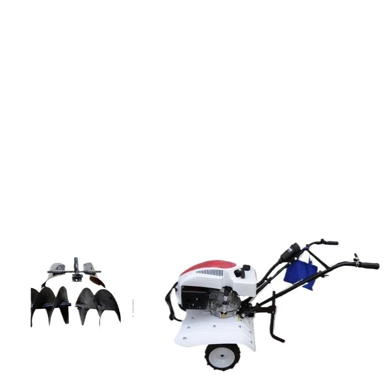 Multifunctional =micro-tiller, soil loosening, weeding, ridging, rotary tillage, tilling, cultivated land ditching
