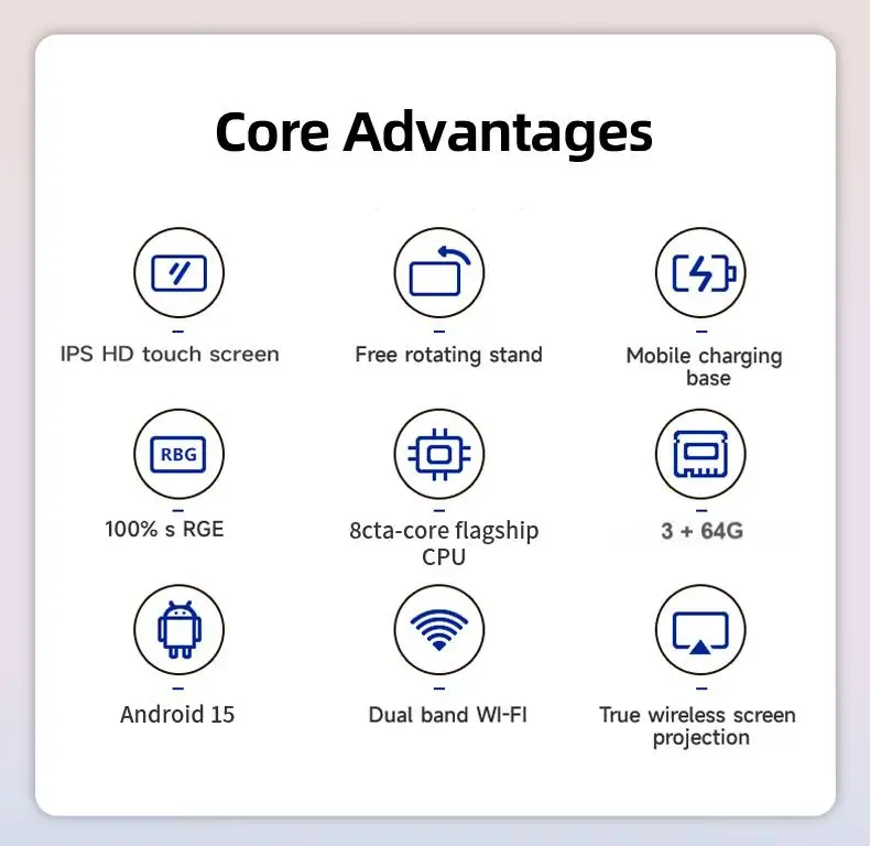 مصنع توريد تلفزيون أندرويد محمول قابل لإعادة الشحن أندرويد 15 21.5 بوصة شاشة تلفزيون ذكية تعمل باللمس لألعاب اللياقة البدنية البث المباشر #6