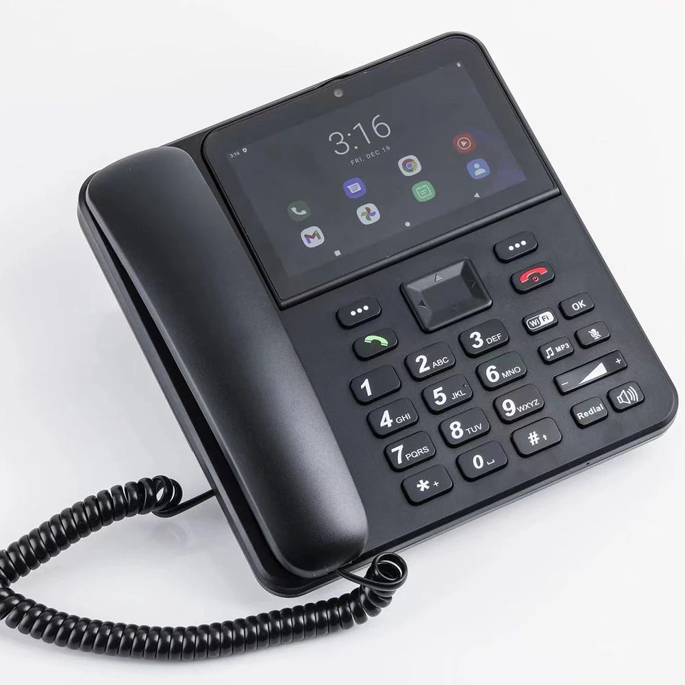 4G Fixed Wireless Telephone  ZT9300 Android Touch Screen Desktop Phone with WiFi Hotspot for Office & Home Use
