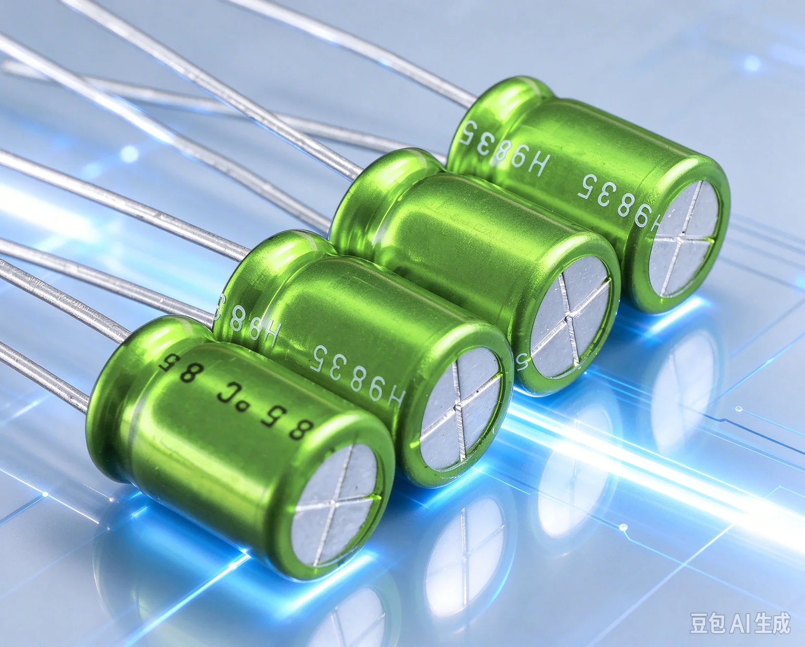 50pcs for Nichicon Vintage Green‑Sleeve BP Non‑Polar Oxygen‑Free Copper Lead Audio Capacitor 50V 1UF