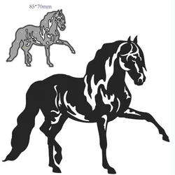 DIY Horse Scrapbooking Metal Cutting Dies Embossed Carbon Steel Paper Etching Stencil