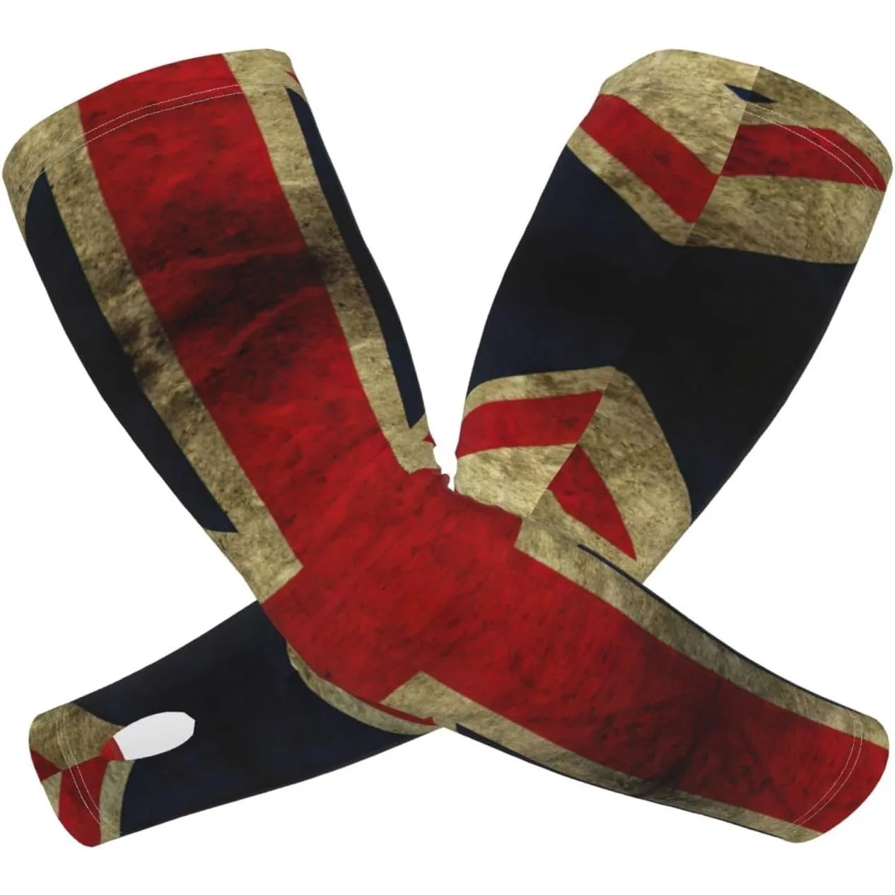 Mangas de enfriamiento con estampado de bandera británica Mangas de brazo de enfriamiento para cubrir el brazo que enfrian deportes al aire libre