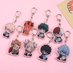 my hero ones justice Acrylic Keychain Cartoon Character Ornament Key Bag Pendant Clothing Accessories