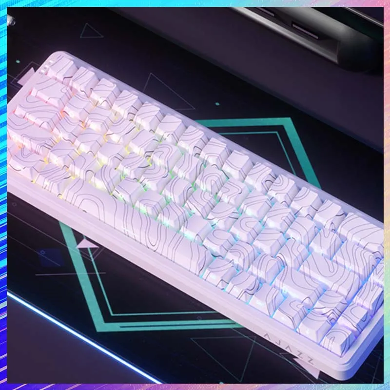 

AJAZZ AK680 Max Magnetic Switch Gaming Keyboard Wired 8000HZ RT0.02mm Full Keys Hot-Swap RGB Backlit FPS E-Sports Keyboard Gift