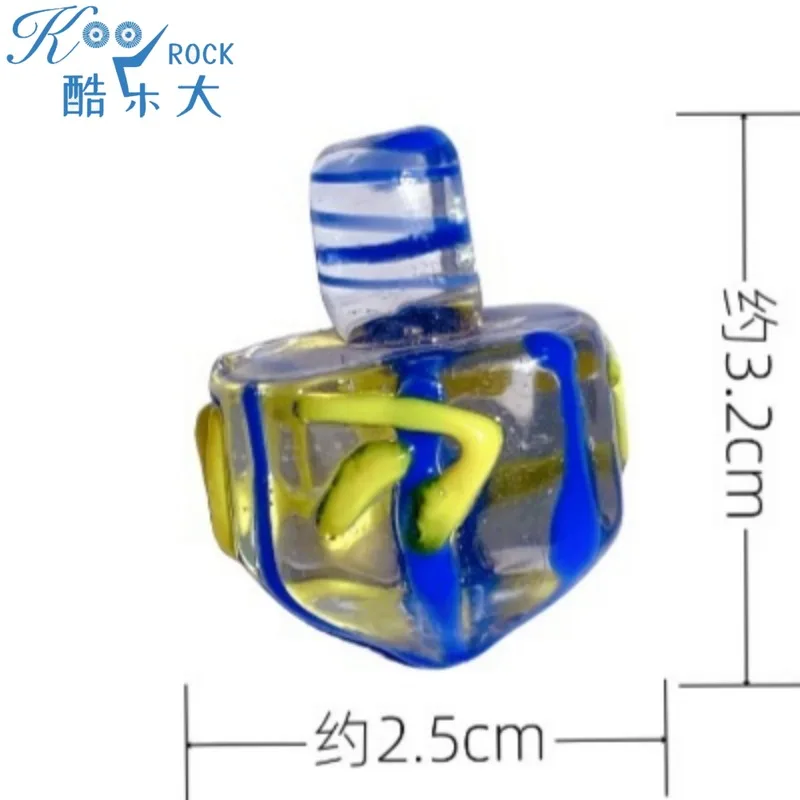 Toy for Hanukkah with 4 Hebrew Letters |Handcrafted Glass Spinning Top Dreidel | Perfect for Jewish Banquet & Holiday Gifts