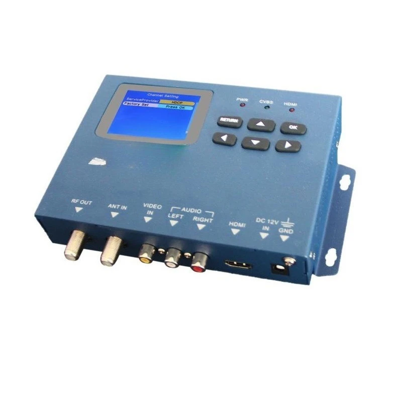 WS-6990 HDMI AV input hotel digital cable TV single DVB-T modulator