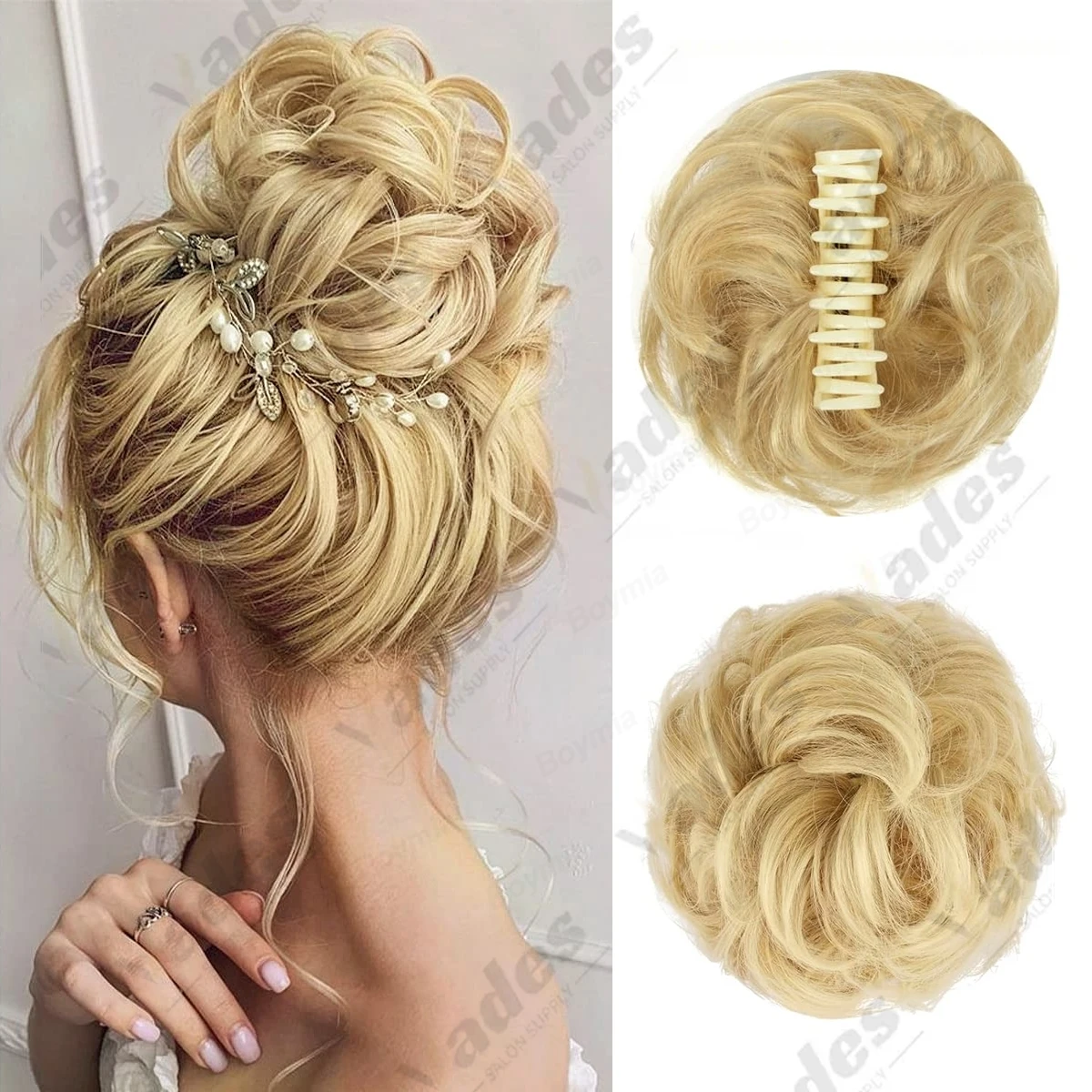 

Заколка для волос в булочках Резинки для волос с грязной булочкой Пучки из человеческих волос Волнистые вьющиеся шиньонные скуйовные прически для женщин Использование