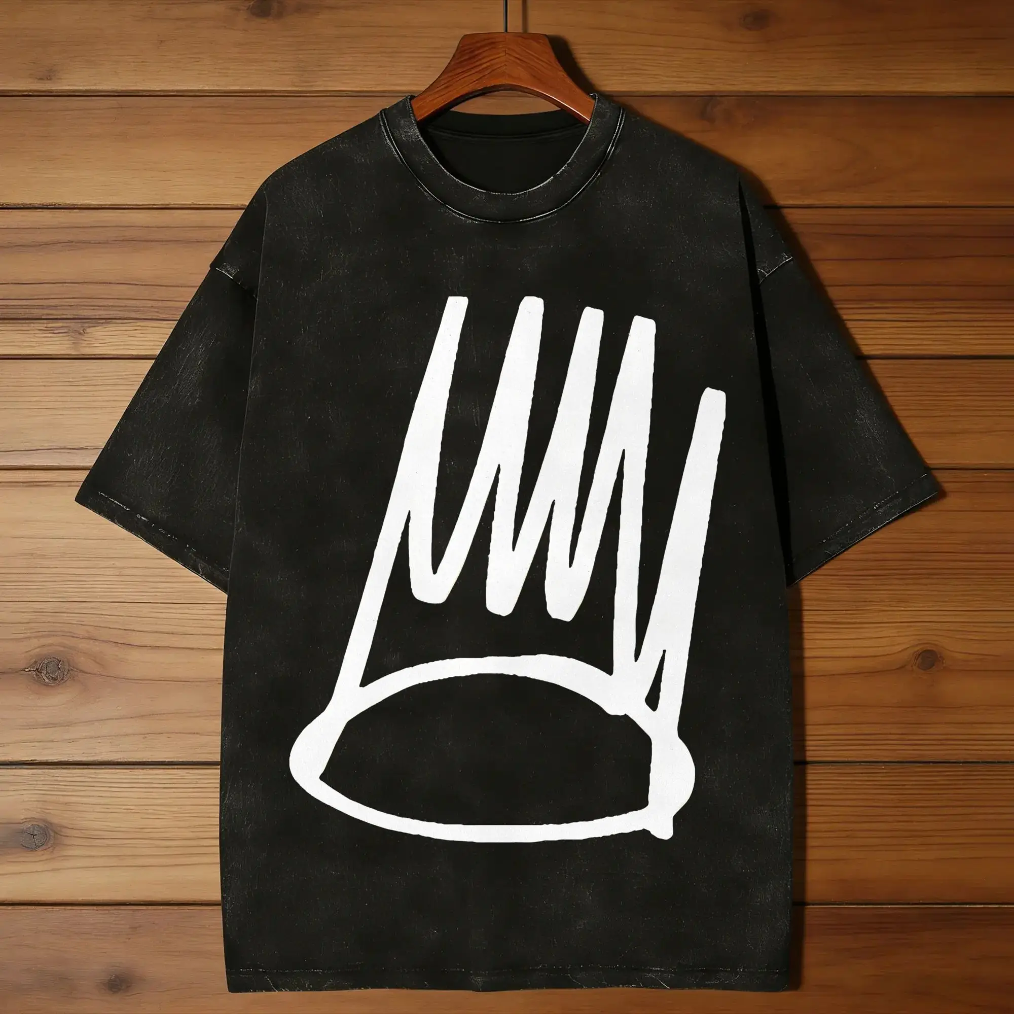 J. Cole Dreamville Crown Logo Men's T Shirts Washed  Casual Tees Short Sleeve Round Neck T-Shirt 100% Cotton Adult Clothes