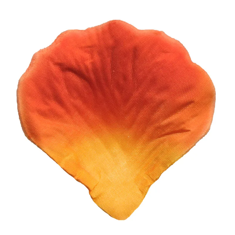 1000Pieces Orange Sunset Silk Rose Petals Flower Confetti Wedding Favours Event Party Decorations Lot Colors