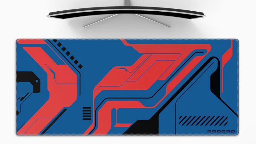 Cyberpunk Gundam Mech Mouse Pad Extra Large Boys Gaming Esports Smooth for Dormitory Natural Rubber Laptop Keyboard Table Mats - Image 3