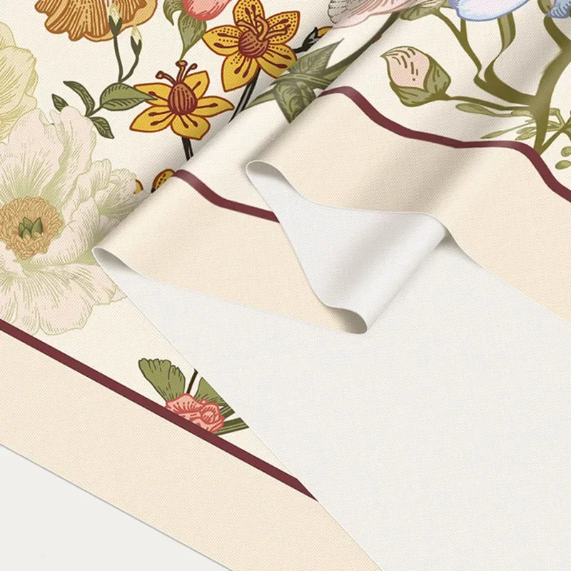 American Rural Floral Printed Tablecloth Pvc Oil-Proof Reusable Dining Table Decoration Soft Holiday Wedding Banquet Table Cover 4