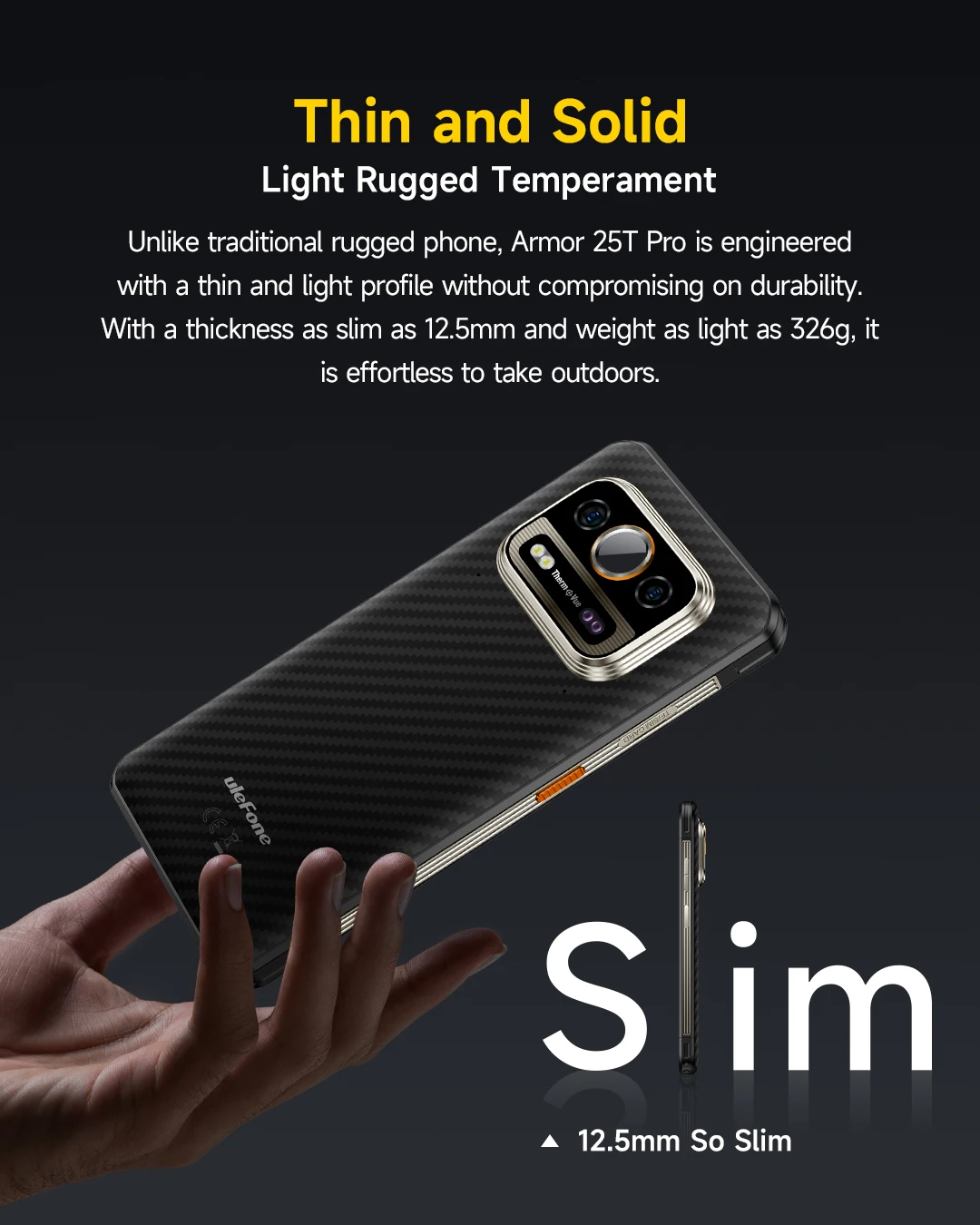 Ulefone Armor 25T Pro 5G Rugged Phone Android 15 30W Wireless Charging 50MP+64MP Night NFC Waterproof Smartphone
