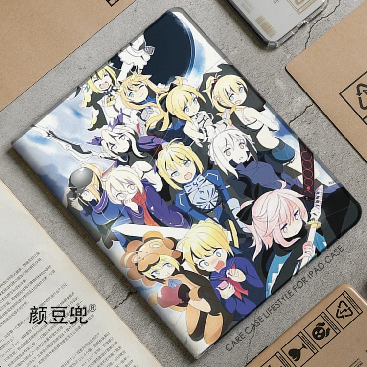 Schicksal Anime Fgo Säbel für Samsung Galaxy Tab S7 Fe 11 im Jahr 2021 S6 Fall SM-T220/T225 dreifach gefaltete Stand abdeckung