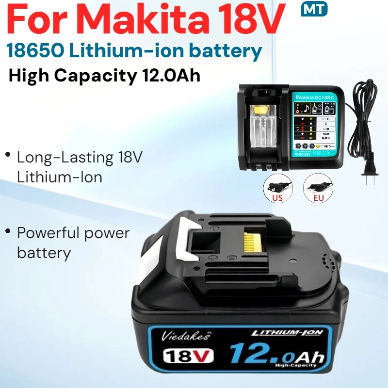 

✓✓100% original for makita 18v battery 8Ah/10Ah/12Ah Rechargeable battery for drill DGA404 DTW700 HR140Z DJV182 DDF487 DTD173️