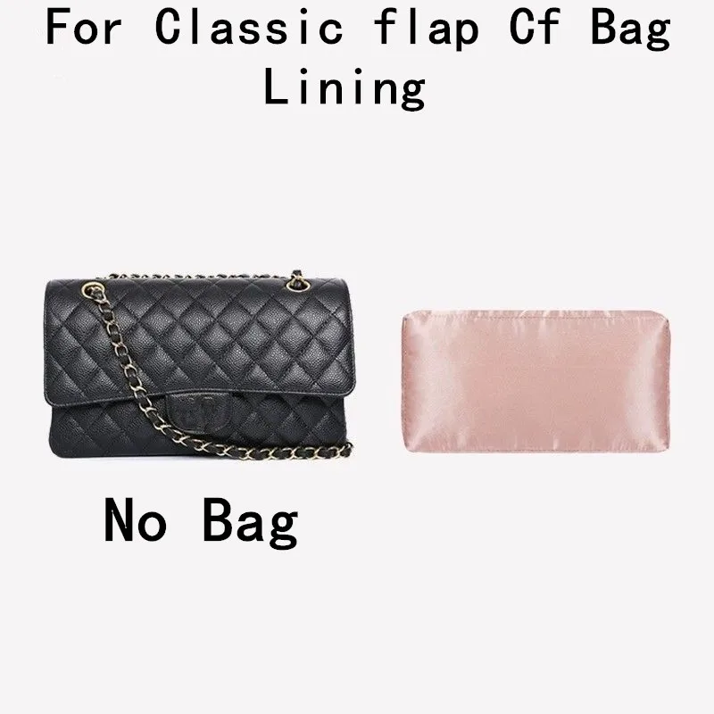 Pure Handmade Silks Fabric Bag Support Lining For Chanel Classic Flap CF Handbag Anti Deformation Collapse Bag Organizer