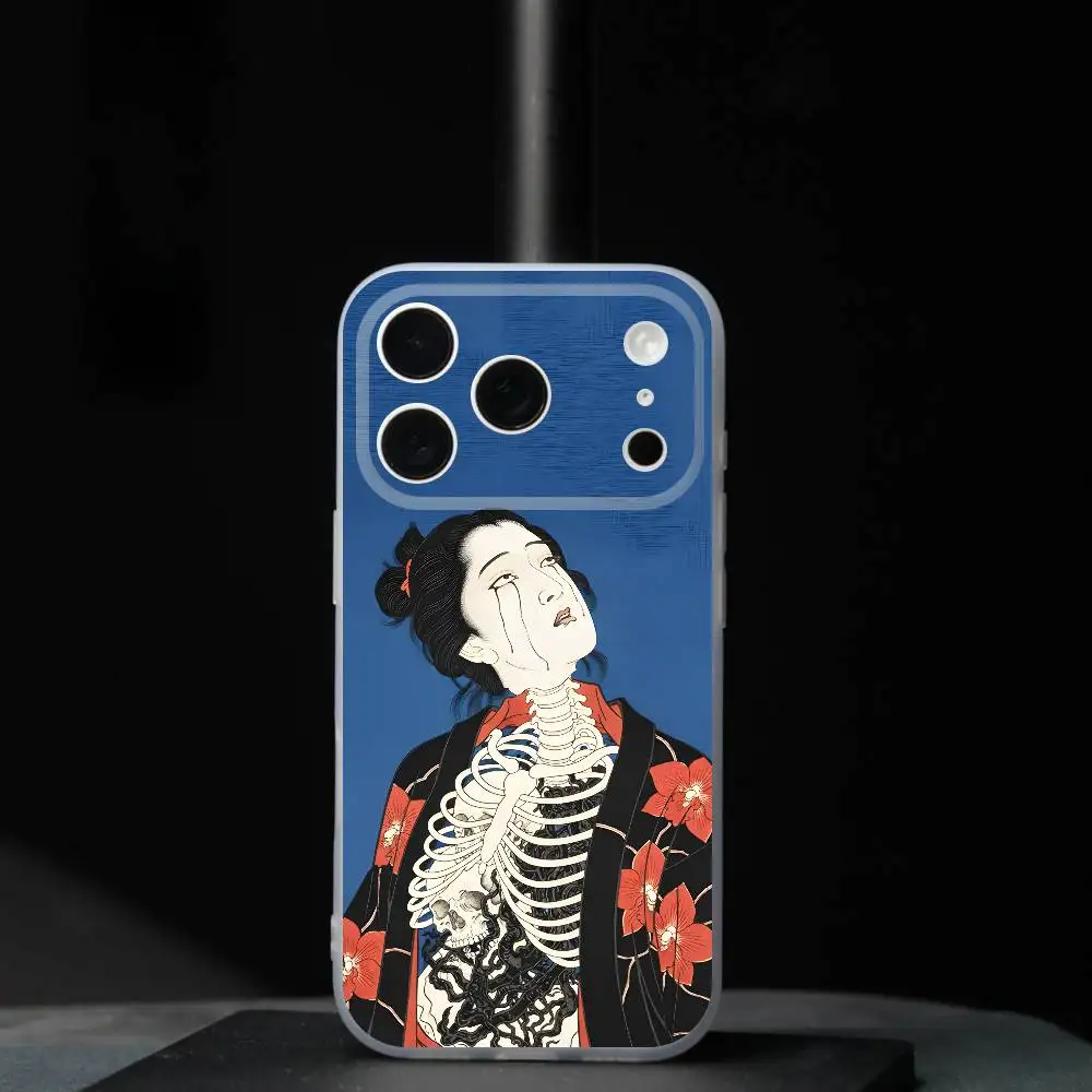 Japanese Neo-Ukiyo-e For iPhone 11,12,13,14,15,16,17,Pro,Max,Plus,Mini,SE4,E Phone Case Magnetic For Magsafe Wireless