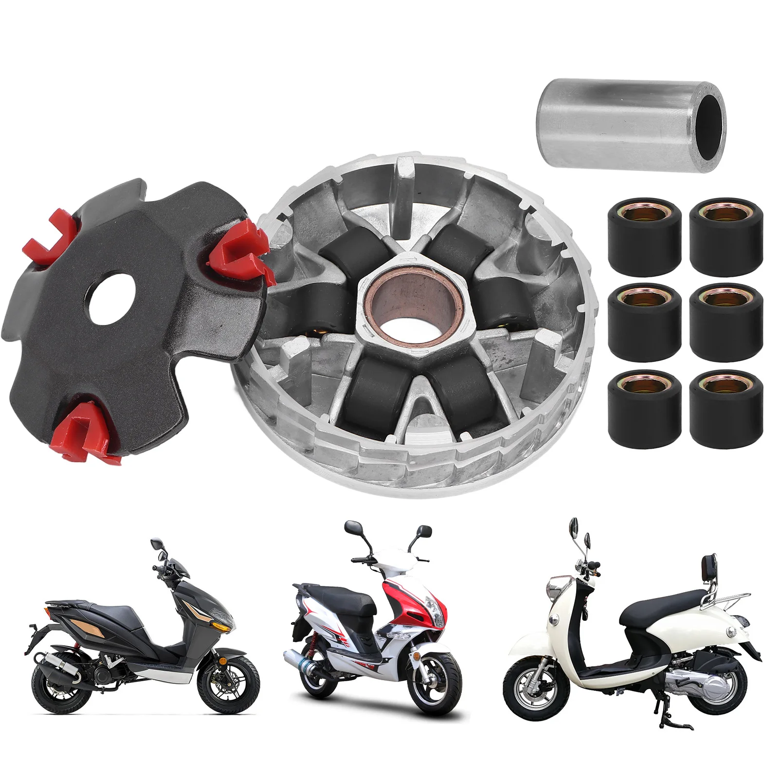 Kit de variador de carreras, disipación de calor, repuesto de alto rendimiento para motor basado en GY6 50cc 139QMB