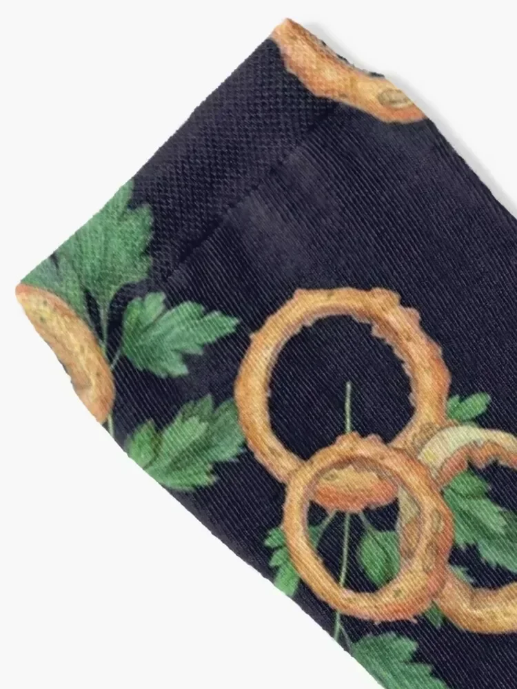 onion rings Socks Rugby happy Women's Socks Men's