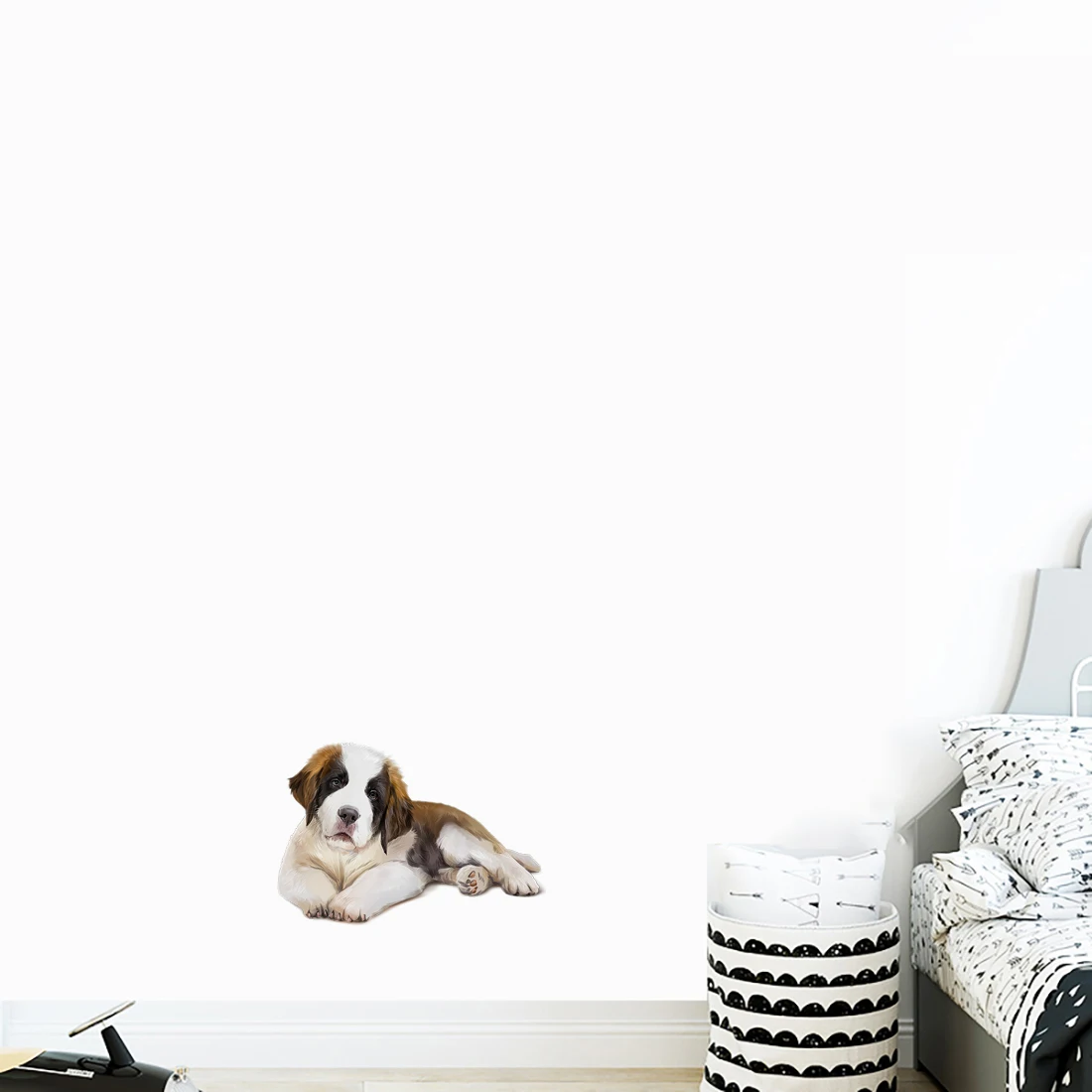 Three Ratels QD126 Watercolor hand painted Jack Russell Terrier Cute dog wall sticker room decorative toilet Decal