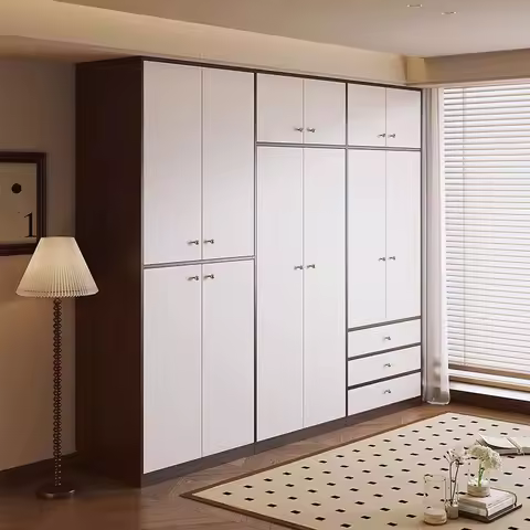Minimalist Nordic Closet Cupboard Clothes Storage Organizer Wardrobe Bedroom Jewelry Fabric Modular Guarda Roupa Hotel Furniture