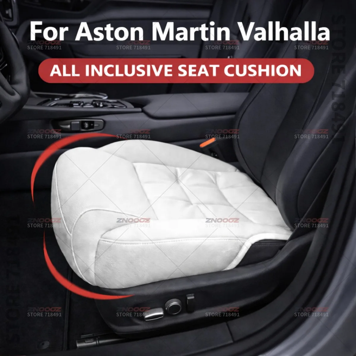 Car Seat Leg Support Extension Seat Cover Memory Foam Extender Cushion Interior Accessories For Aston Martin Valhalla