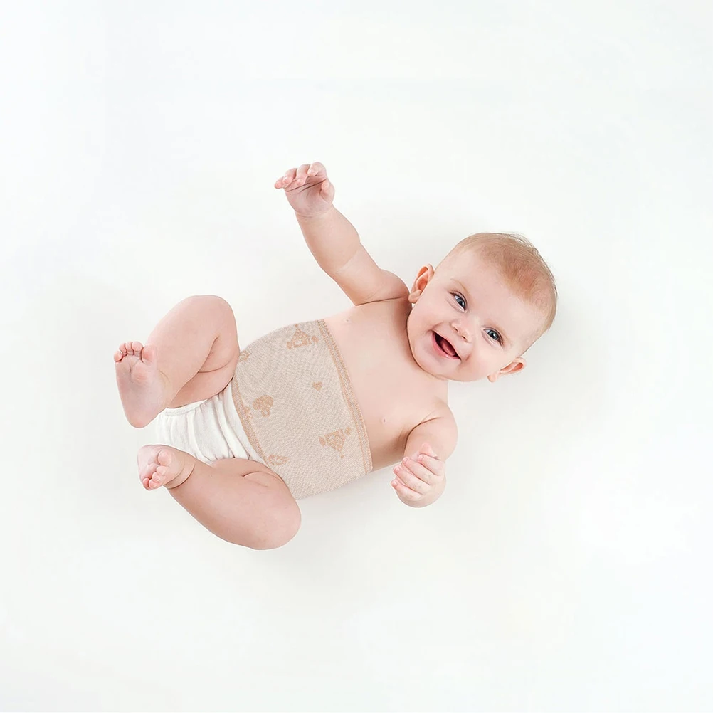 

2Pcs Lightweight Baby Belly Bands Gentle Navel Wraps Skin-Friendly Cotton Protectors