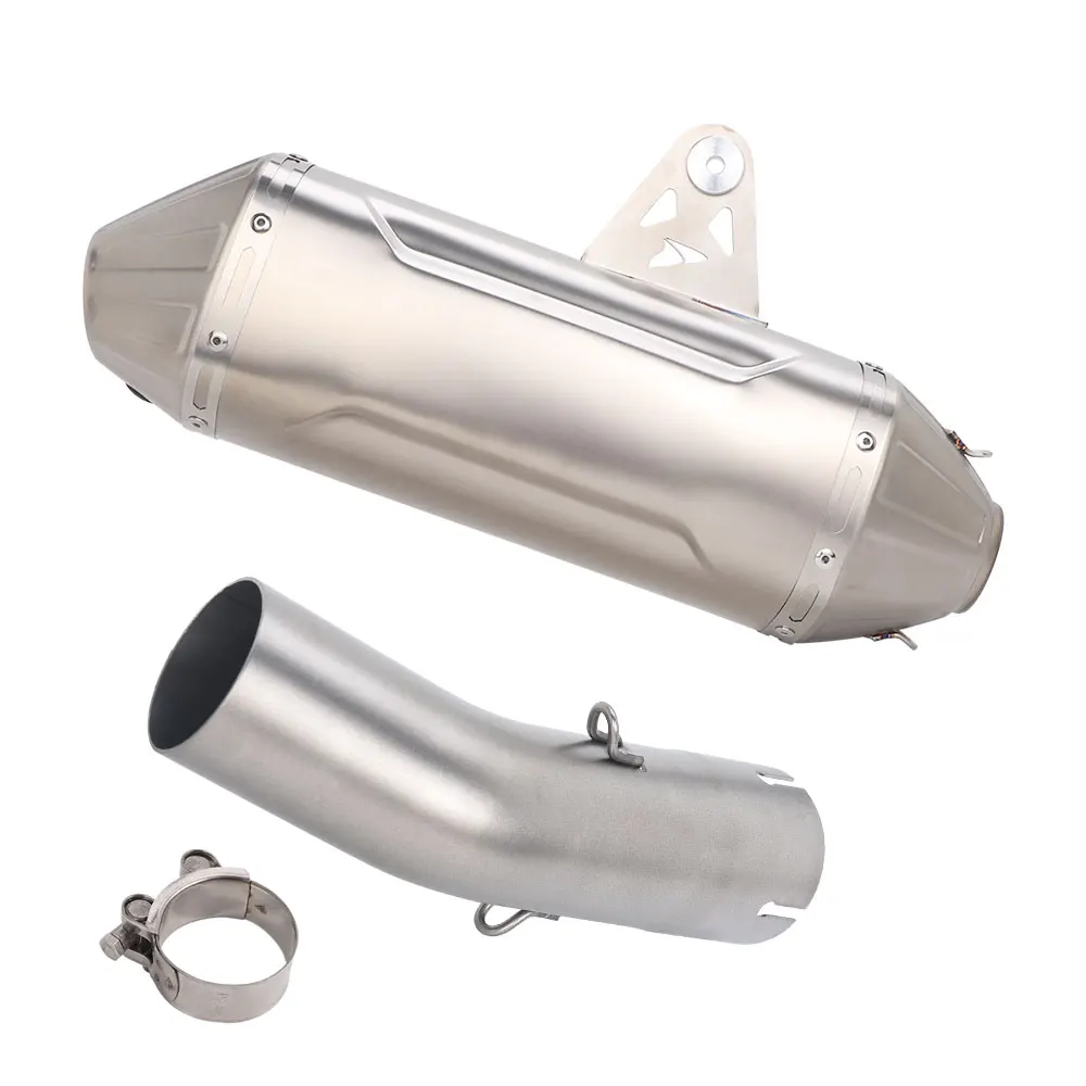 Slip On For Honda Transalp 750 XL750 CB750 Hornet 2023-2026 Motorcycle Exhaust Escape System Middle Link Pipe Muffler