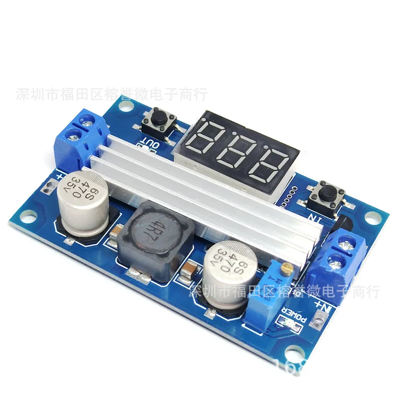 DC-DC High Power Adjustable Boost Module 3.0~35VL3.5~35V 100W Voltmeter with Digital Display