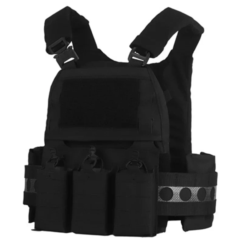 Ferro V5 FCPC Portapiatti da caccia Gilet tattico portatile modulare MOLLE Airsoft Training Custodia per caricatore tripla con cerniera