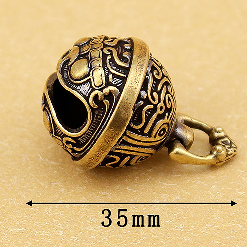 Wind Bell Sect Bronze Bell Creative Gift Lucky Brass Handicraft Die Casting Drop Bell Key Car Button