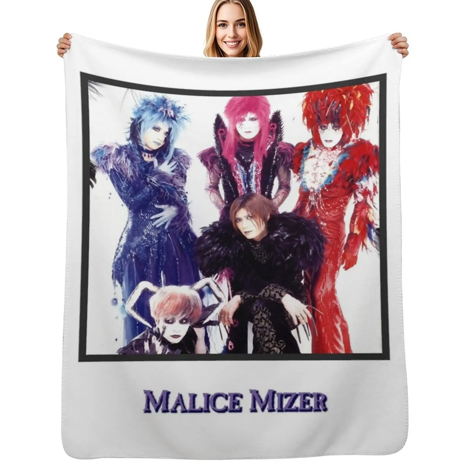 

Lover Gifts malice mizer Retro Vintage Throw Blanket Bed covers Luxury St Soft Decorative Beds Blankets