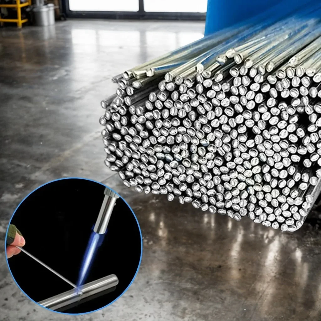 20PCS Low-Temp Aluminum Welding Rods - 1.6mm Universal Silver Cored Wire (No Solder Powder Needed)