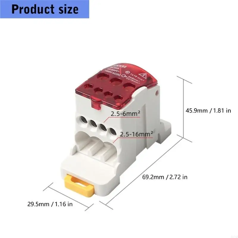 Plastic Junction Box Terminal Block Multi Outlet Terminal Block Splitter Box For Electrical Installations M4YD