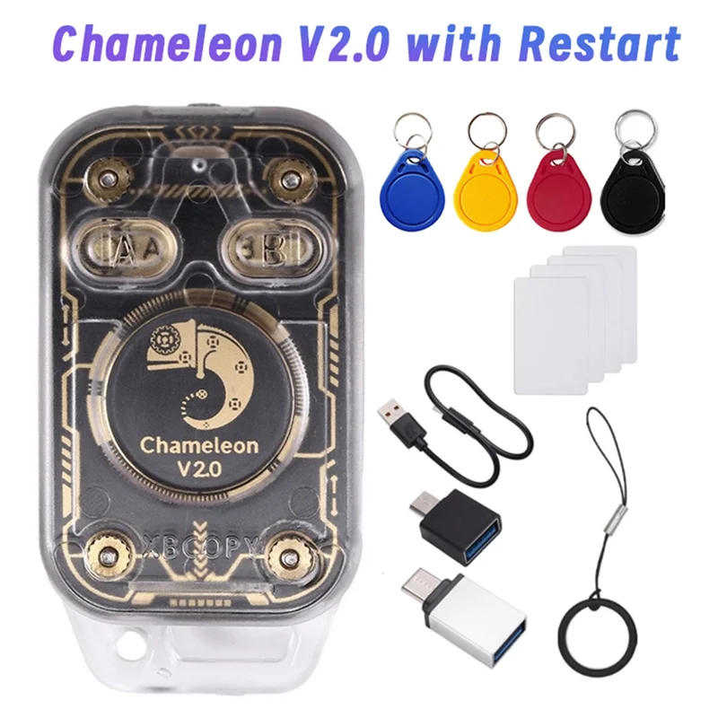 Chameleon+ 4XUID Brelok NFC Duplikator Emulator Czytnik Chipów RFID Smart Chip 125Khz 13.56Mhz Dekoder Kart Chameleon V2.0