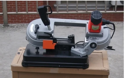 Electric Band Saw Machine Portable Small Woodworking Metal Wood Processing Hand Saw Carpentry Powerful Cutting Machine