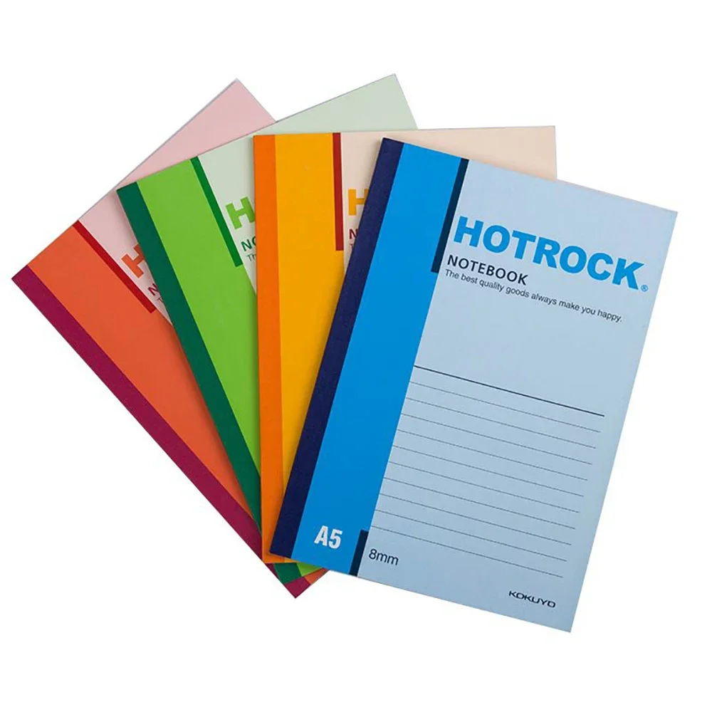 5pcs Japan Stationery KOKUYO HOTEL ROCK Wireless Binding Notebook WCN-N1050 A5 A4 B5 Simple Soft Notepad Student