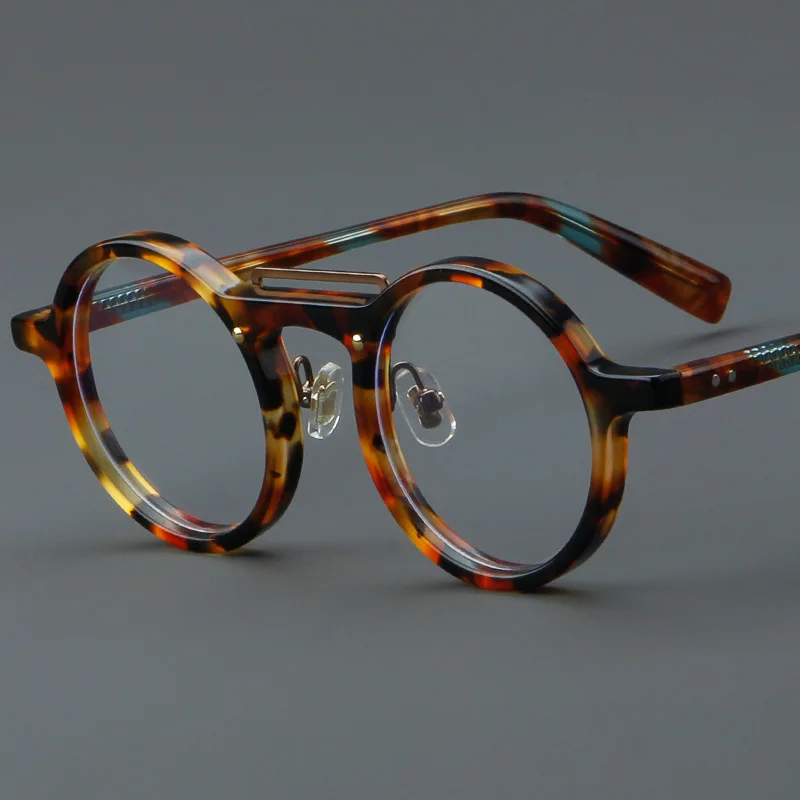 

New board glasses with vintage frame 5815 round frame, European and American personalized fashion in stock